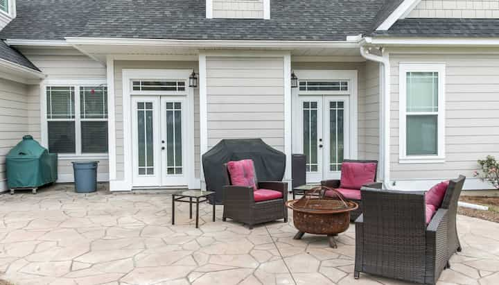 Stamped Concrete Patio Puyallup, Washington